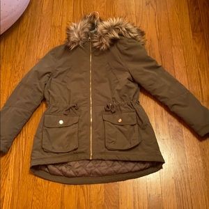 H&M army green parka